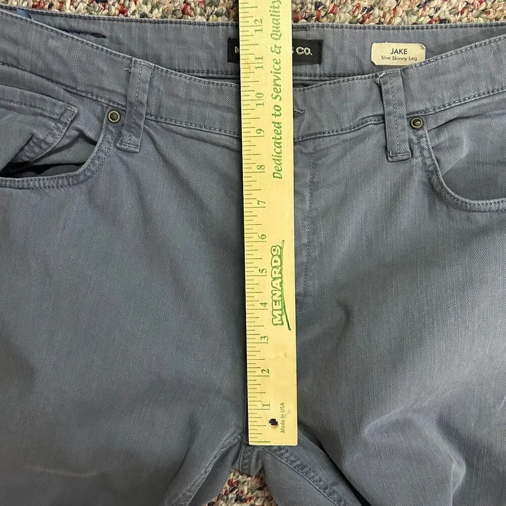 Mavi Men's Jake Medium Blue Stretch Twill Slim Fit Jean Style Pants Size 38/31